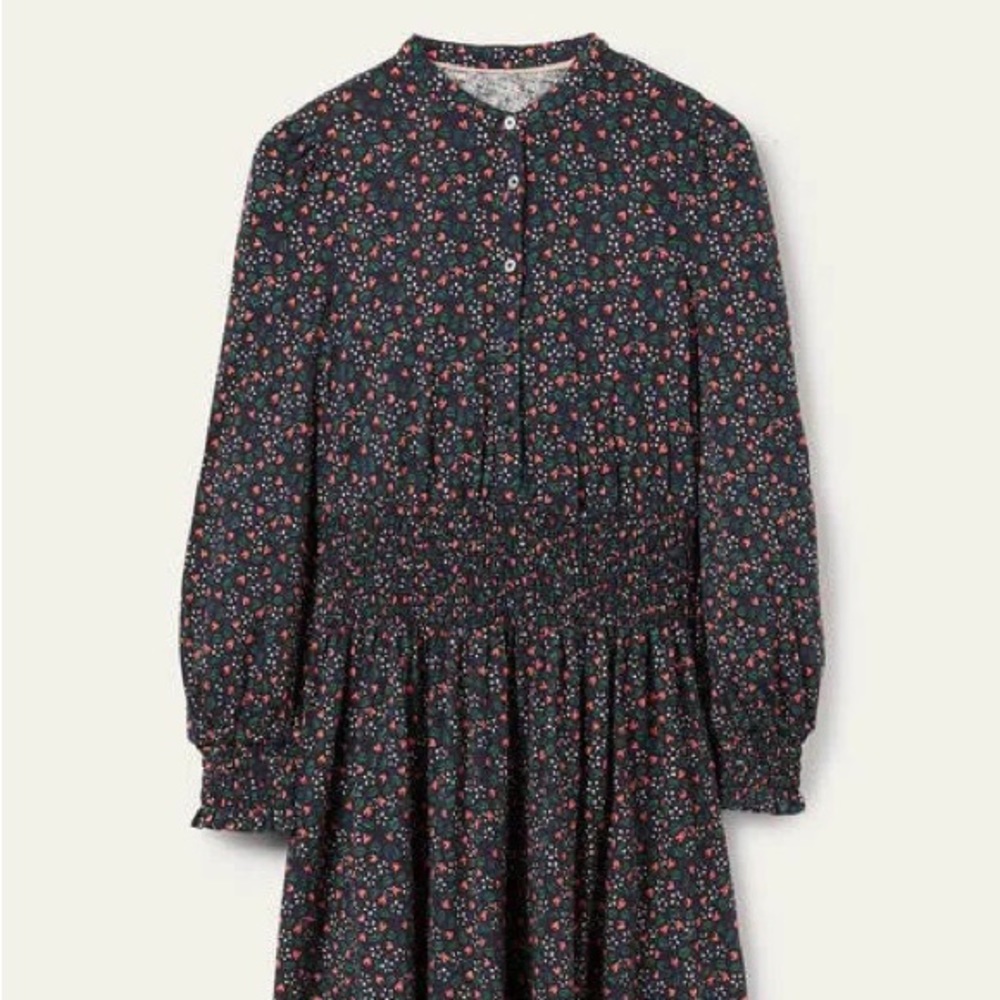 Boden Smocked Jersey Shirt Dress NWOT (sold out in this size) 20/22